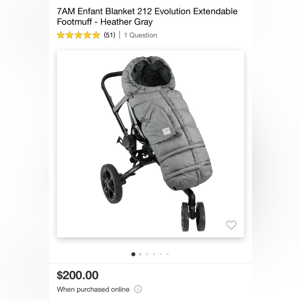 7AM Enfant Stroller Blanket Bag Cover & Gloves